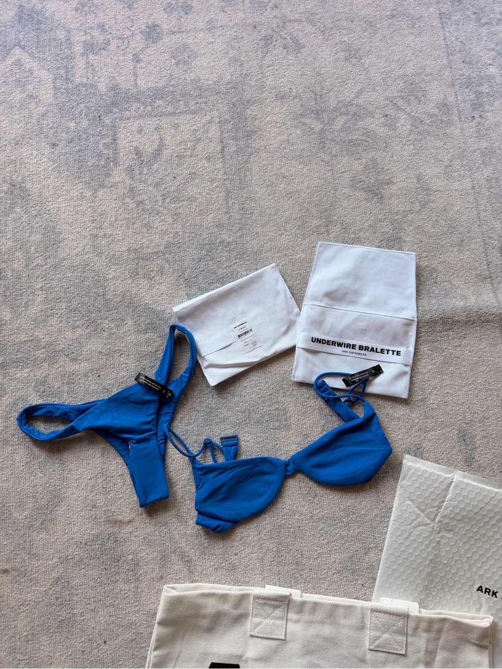 ARK SWIMWEAR - Blue Underwire Bikini Set - Underwire Bralette